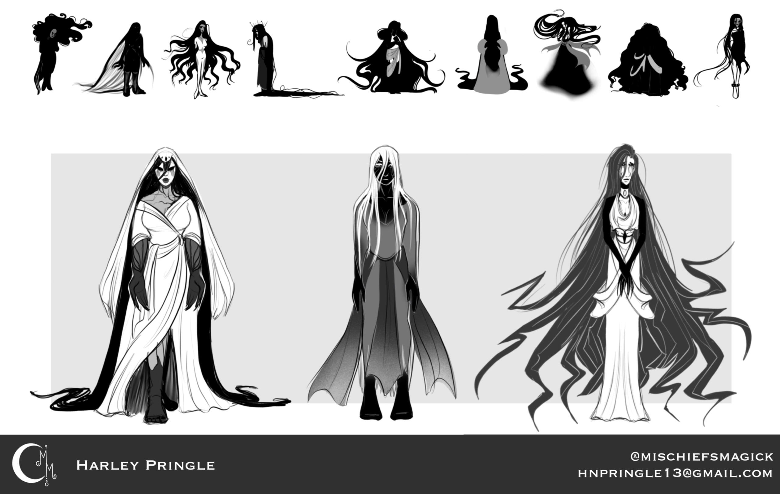 “Grieving Goddess”: Thumbnails &amp; Concepts